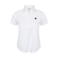 Greenwich Sound Polo Women's Cap Sleeve Semi Spread Polo White
