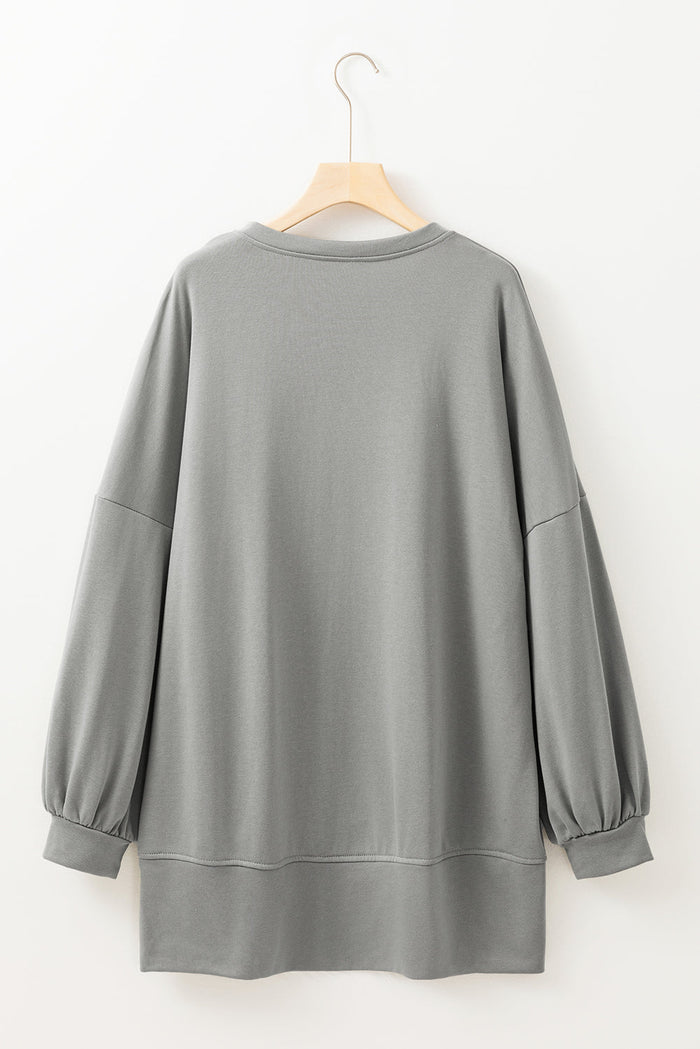 Happy Halloween Sequin Graphic Long Sleeve Top