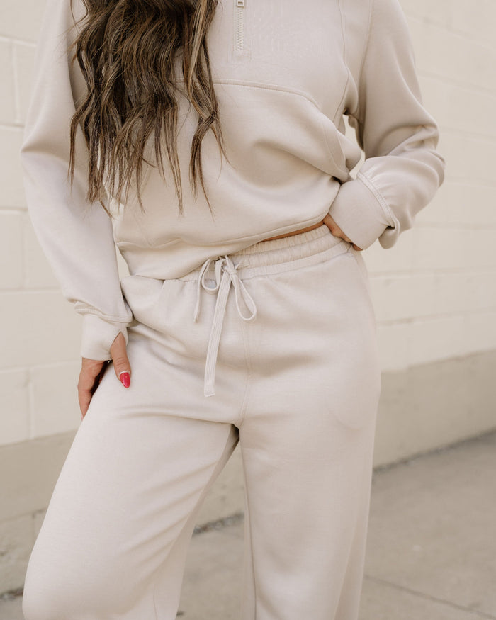 Harlow Set Active Pants 2pcs Outfit - Taupe