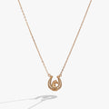 'Horse Girl At Heart' Horseshoe Necklace