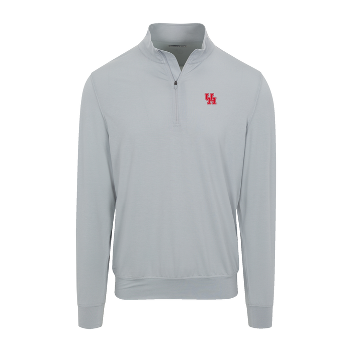 Houston Velocity Performance Quarter Zip Light Grey