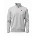 Illinois Heather Cloud Cotton Quarter Zip Pullover Light Grey