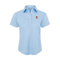 Illinois Women's Cap Sleeve Semi Spread Polo Sky Blue