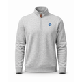 Indiana State Heather Cloud Cotton Quarter Zip Pullover Light Grey