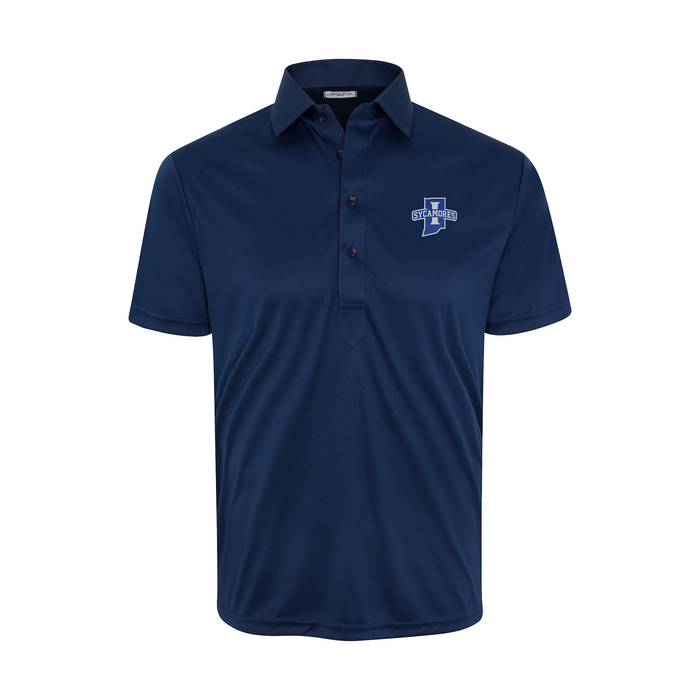 Indiana State Semi-Spread Collar Polo Navy