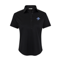 Indiana State Women's Cap Sleeve Semi Spread Polo Black