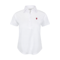 Indiana Women's Cap Sleeve Semi Spread Polo White