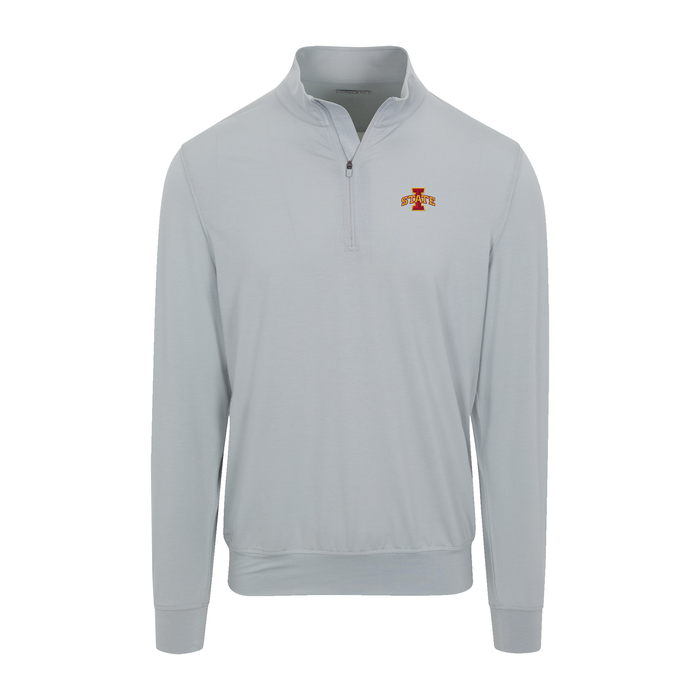 Iowa State Velocity Performance Quarter Zip Light Grey