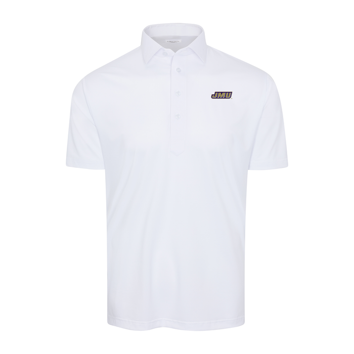 James Madison Semi-Spread Collar Polo White