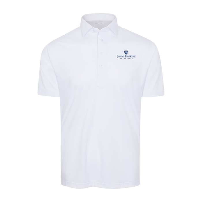 Johns Hopkins Semi-Spread Collar Polo White