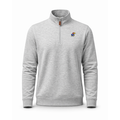 Kansas Heather Cloud Cotton Quarter Zip Pullover Light Grey