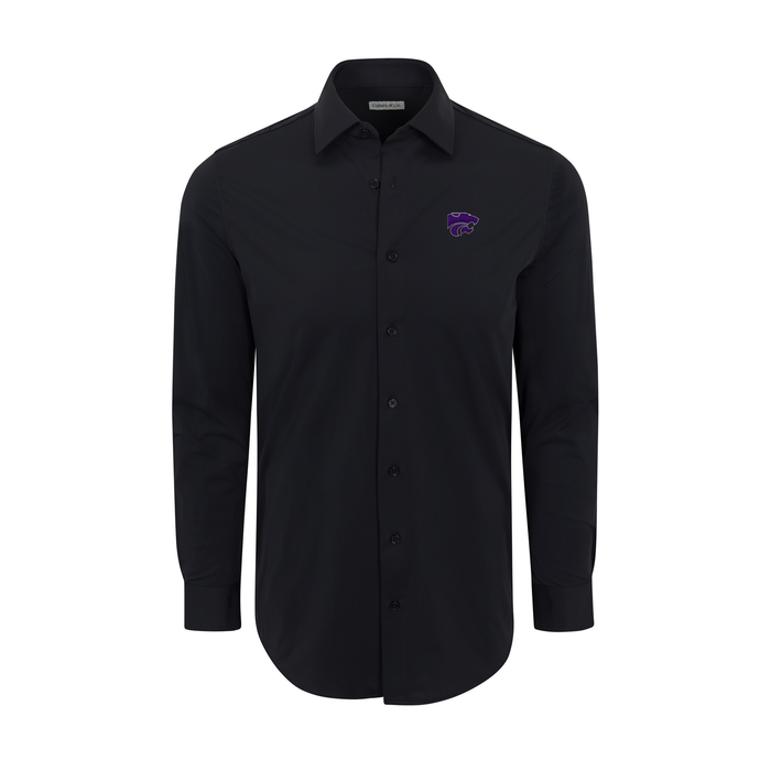 Kansas State Apex Performance Dress Shirt Black