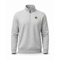 Loyola Chicago Heather Cloud Cotton Quarter Zip Pullover Light Grey