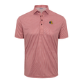 Loyola Chicago Semi-Spread Collar Polo Maroon Houndstooth