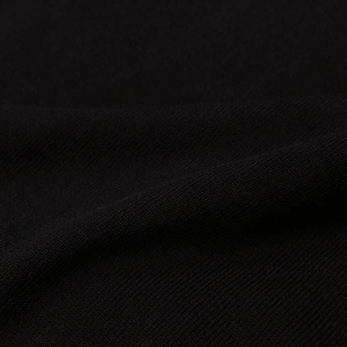 Maranello Mid-Weight Cotton & Silk Tee Black