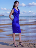 Marcie Mulberry Silk Dress