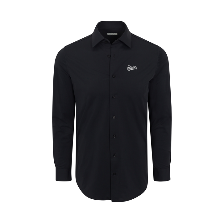 Mississippi State Apex Performance Dress Shirt Black