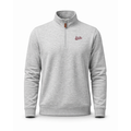 Mississippi State Heather Cloud Cotton Quarter Zip Pullover Light Grey