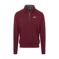Mississippi State Merlot Heather Cloud Cotton Quarter Zip Pullover