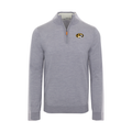 Missouri Grey Melange Cashmere Touch Australian Merino Quarter Zip Sweater