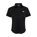 Missouri Women's Cap Sleeve Semi Spread Polo Black