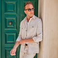 Monterey Cotton & Linen Overshirt Oatmeal