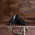 Naples Penny Loafers Black Leather