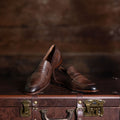 Naples Penny Loafers Brown Leather