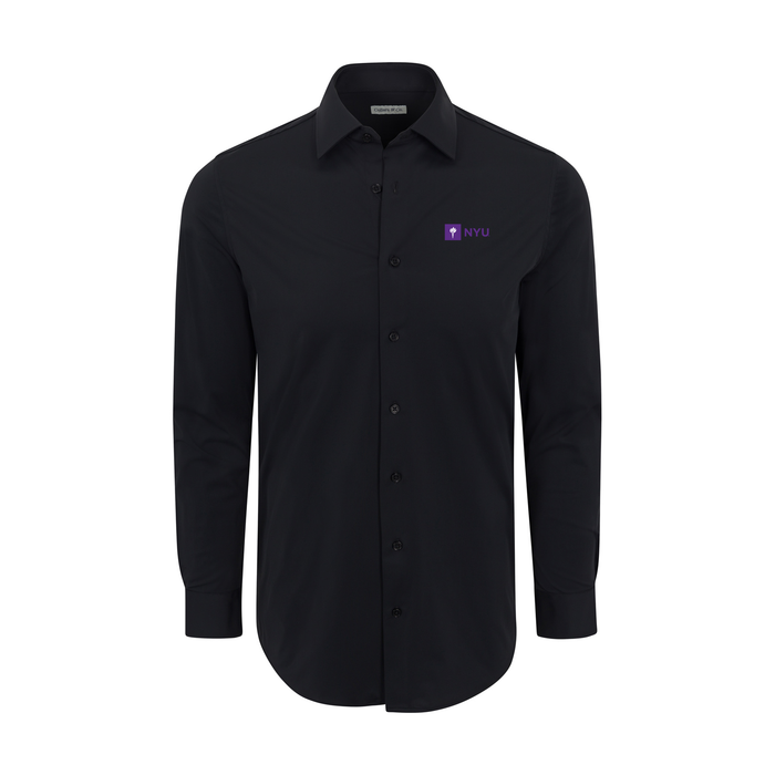 New York University Apex Performance Dress Shirt Black