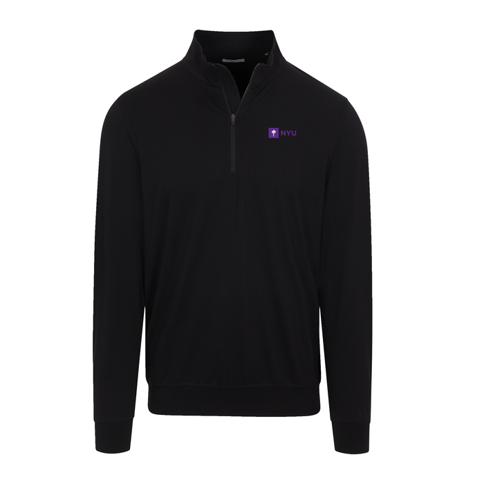 New York University Velocity Performance Quarter Zip Black