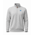 North Carolina Heather Cloud Cotton Quarter Zip Pullover Light Grey