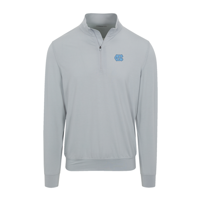North Carolina Velocity Performance Quarter Zip Light Grey