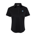 North Carolina Women's Cap Sleeve Semi Spread Polo Black