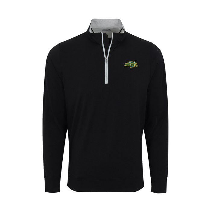 North Dakota State DriRelease® Performance Pullover Black with Light Grey Trim