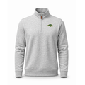 North Dakota State Heather Cloud Cotton Quarter Zip Pullover Light Grey