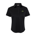 North Dakota State Women's Cap Sleeve Semi Spread Polo Black