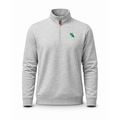 North Texas Heather Cloud Cotton Quarter Zip Pullover Light Grey