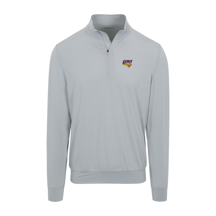Northern Iowa Velocity Performance Quarter Zip Light Grey