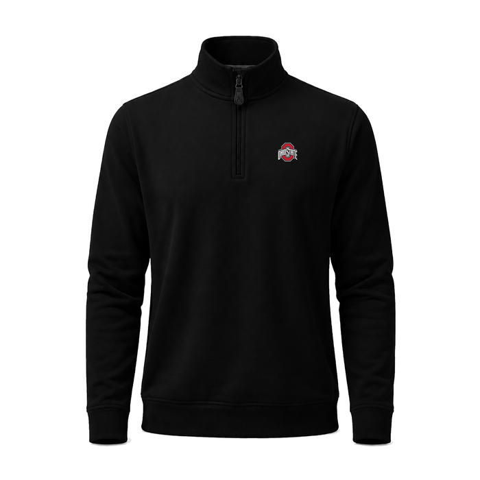 Ohio State Cloud Cotton Quarter Zip Pullover Black
