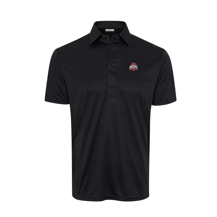Ohio State Semi-Spread Collar Polo Black