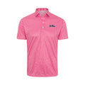 Ole Miss Semi-Spread Collar Polo Red Houndstooth