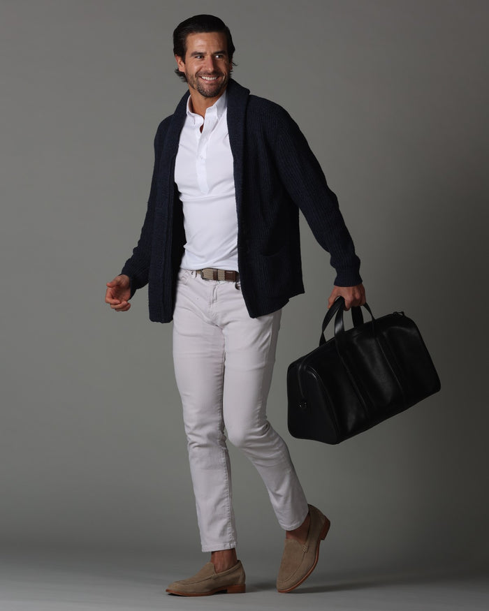 Oxford Button Down Collar Polo White Original