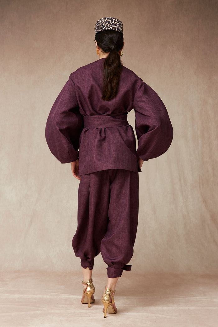 PANTALON BRUNO MORADO