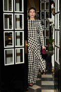 PANTALON VERENA NEGRO/CRUDO