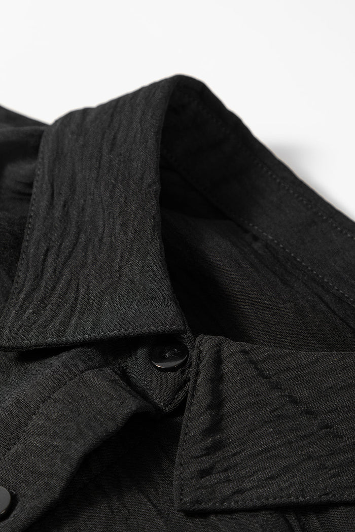 Patch Pocket Button Front Collared Shirt