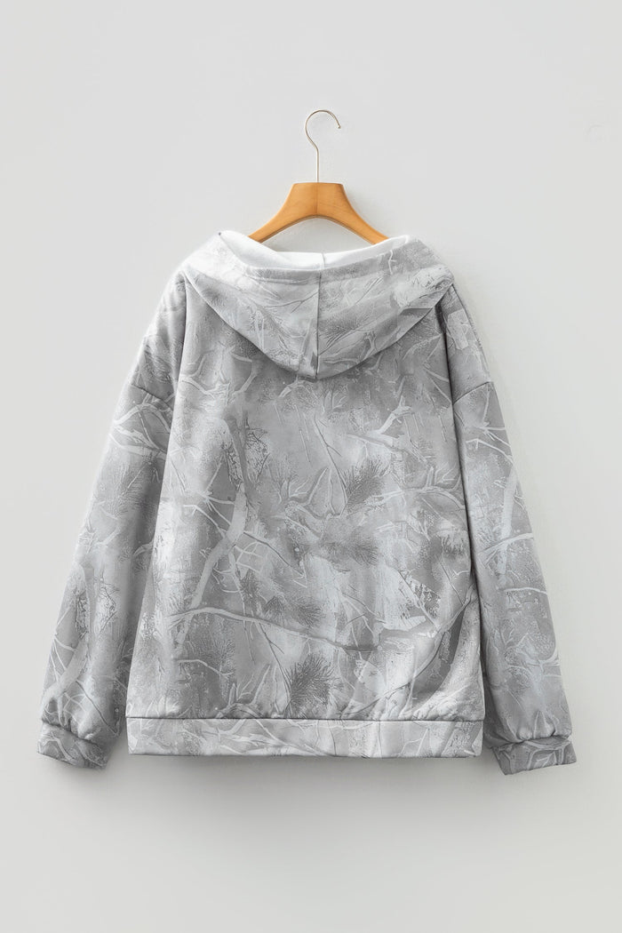 Plus Size Camo Woodland Oversize Hoodie