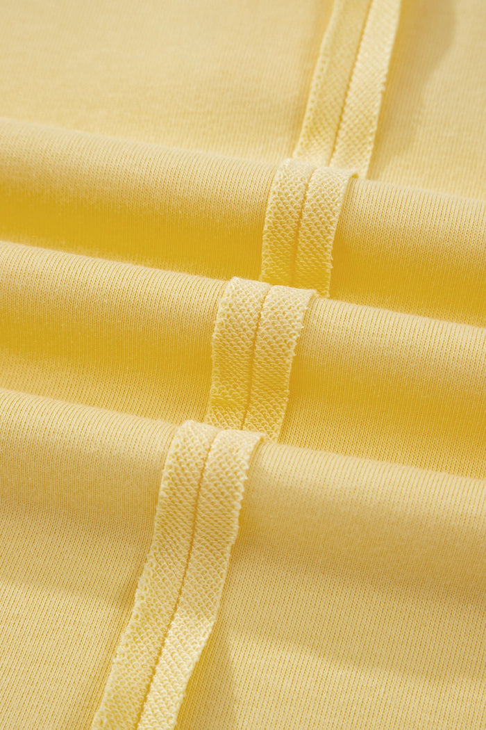 Plus Size Solid Polo Tee & Elastic Waist Shorts