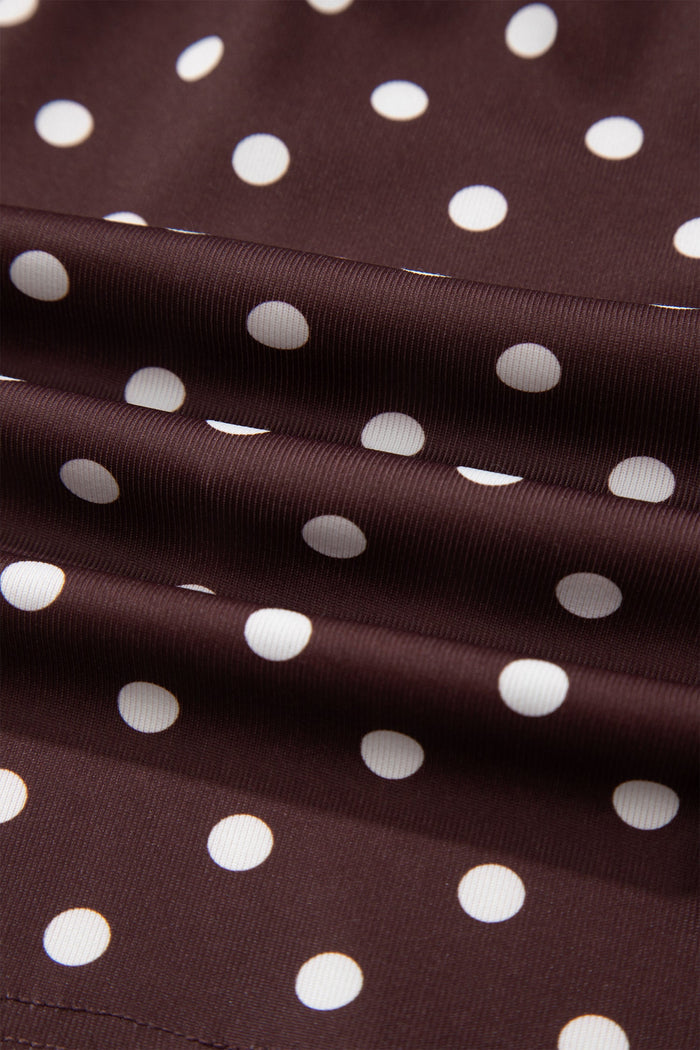 Polka Dot Halter Tank & Elastic Shorts Set