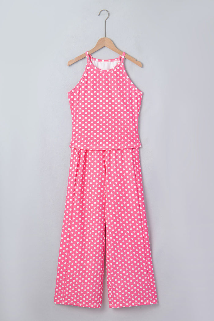 Polka Dot Tank & Loose Pants Set