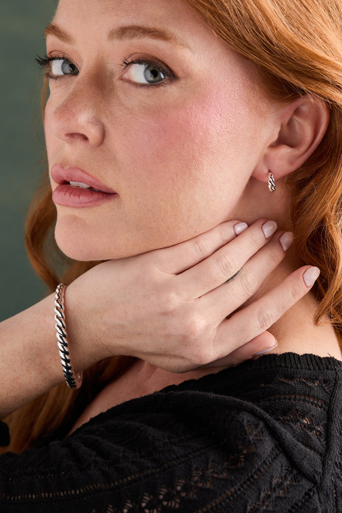 Puffy Rope Texture Cuff Bracelet